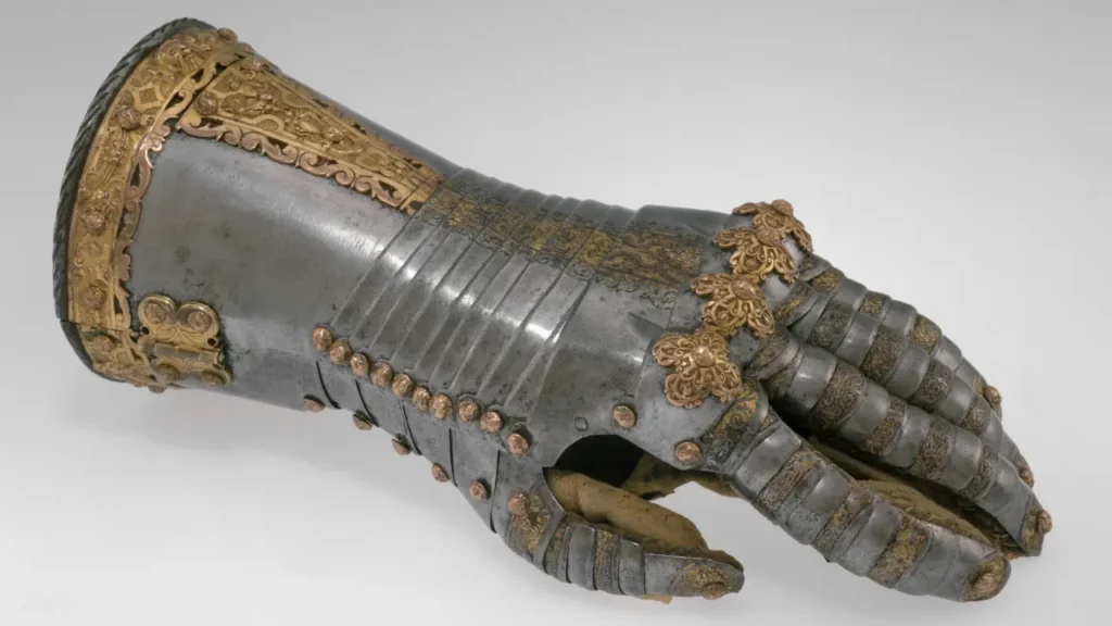 guanto di sfida nel duello medievale