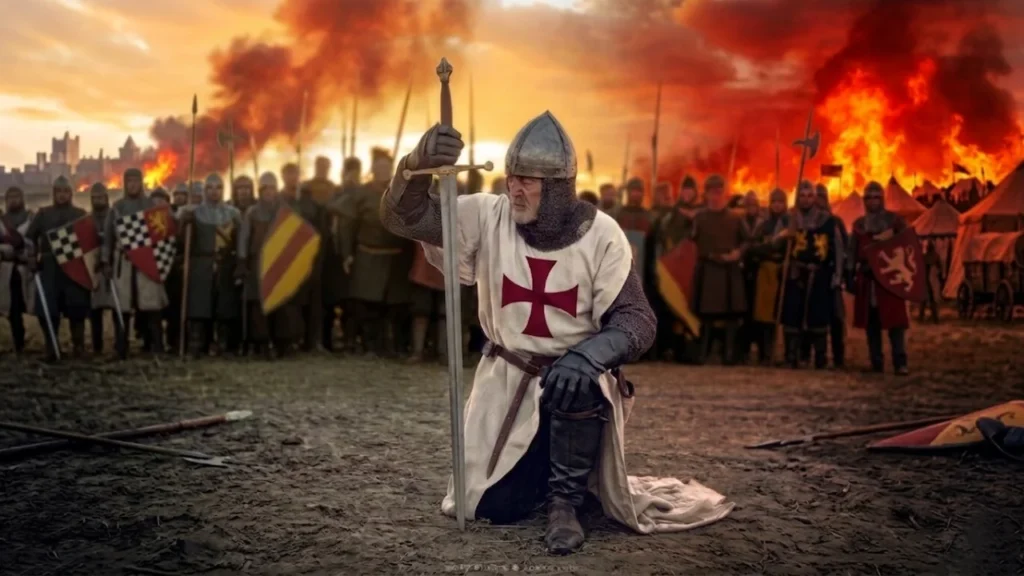 La fine dei templari, rogo e tradimento